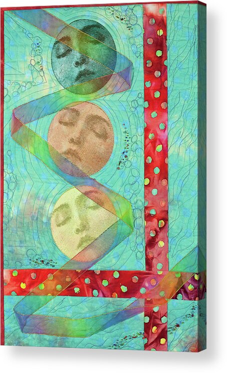 Phases Acrylic Print featuring the mixed media Phases 2 by Vivian Aumond