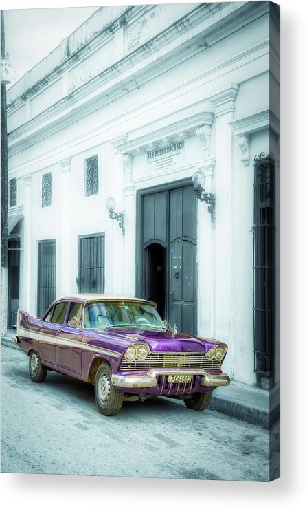 American Acrylic Print featuring the photograph Plymouth Belvedere 57 by Micah Offman
