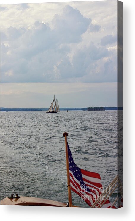  Acrylic Print featuring the photograph Portland Schooner by Annamaria Frost