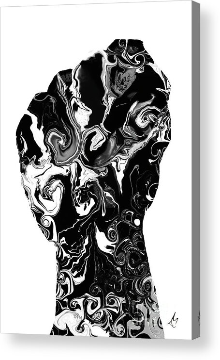 Black Art Acrylic Print featuring the photograph Power by D Justin Johns