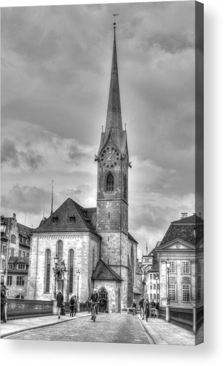 Germany Acrylic Print featuring the photograph Quite Corner in Zurich by Bill Hamilton