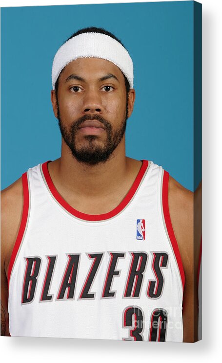 Media Day Acrylic Print featuring the photograph Rasheed Wallace by Martin Thiel