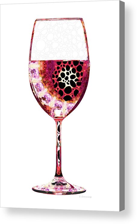 Happy Hour Acrylic Wine Glasses