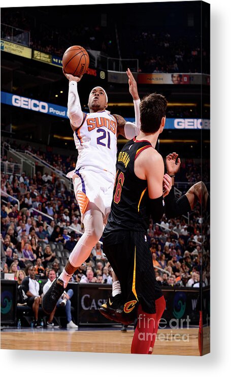 Nba Pro Basketball Acrylic Print featuring the photograph Richaun Holmes by Barry Gossage