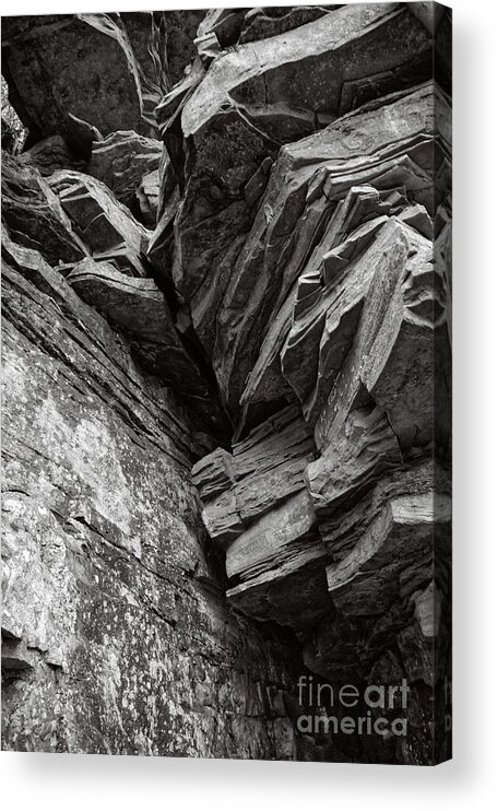 Nature Acrylic Print featuring the photograph Rocky Cliff by Phil Perkins