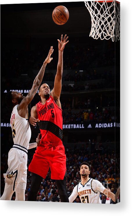 Playoffs Acrylic Print featuring the photograph Rodney Hood by Bart Young