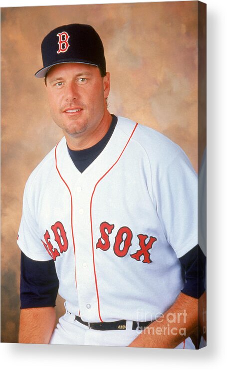 American League Baseball Acrylic Print featuring the photograph Roger Clemens by Mlb Photos