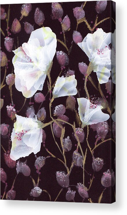 Floral Acrylic Print featuring the painting Romance by Kimberly Deene Langlois