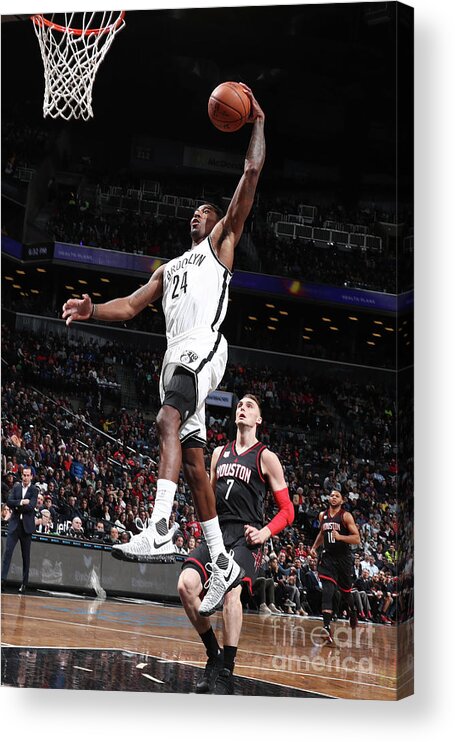 Nba Pro Basketball Acrylic Print featuring the photograph Rondae Hollis-jefferson by Nathaniel S. Butler