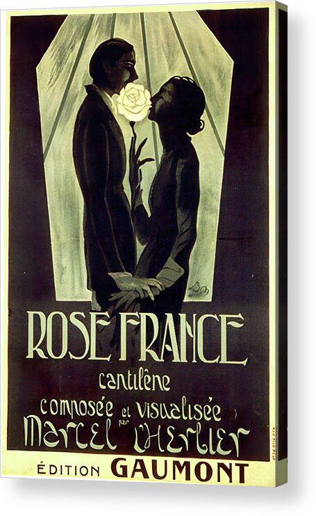 Synopsis Acrylic Print featuring the mixed media ''Rose France'', 1919 by Movie World Posters