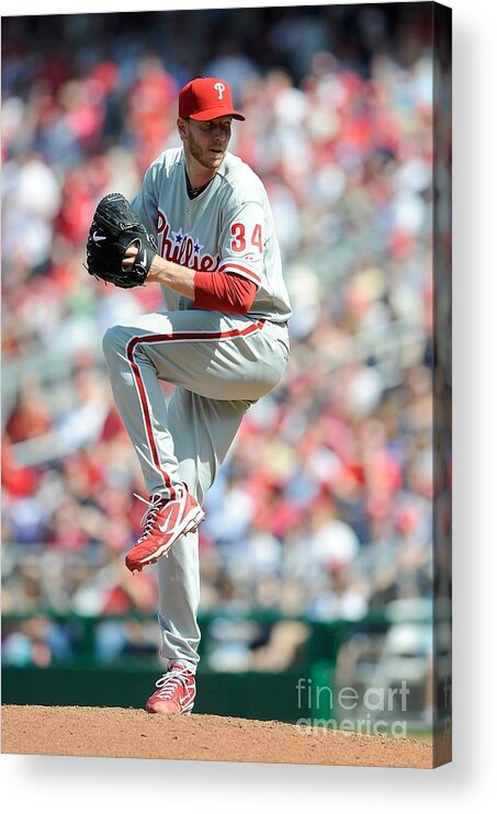 Baseball Pitcher Acrylic Print featuring the photograph Roy Halladay by G Fiume
