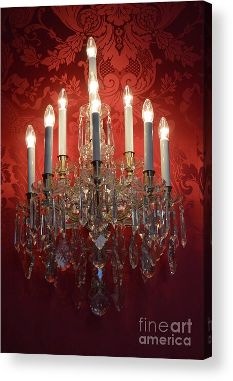 Chandelier Acrylic Print featuring the photograph Royal Chandelier by Thomas Schroeder