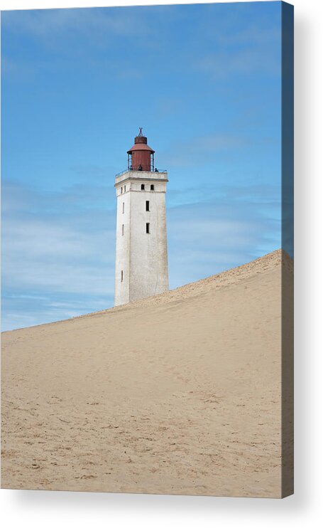 Rubjerg Acrylic Print featuring the photograph Rubjerg Knude Fyr Lighthouse by Anges Van der Logt