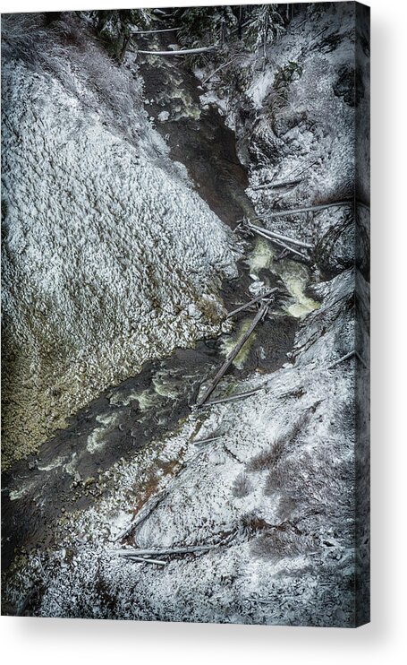 Salt Creek Acrylic Print featuring the photograph Salt Creek Below the Falls by Belinda Greb