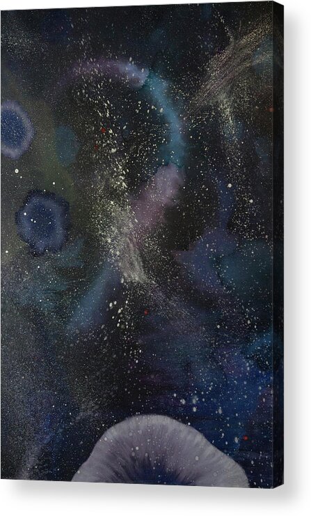 Deep Ocean Acrylic Print featuring the painting Sea Space by Whitney Palmer