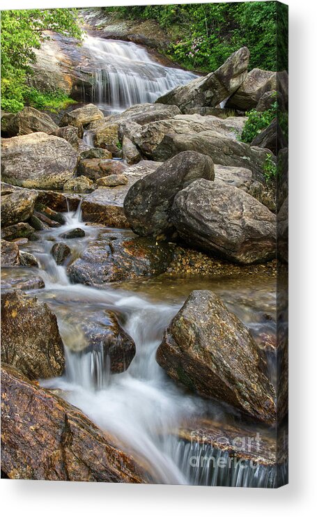 Blue Ridge Parkway Acrylic Print featuring the photograph Second Falls 8 by Phil Perkins