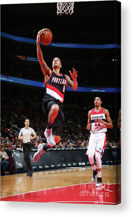 Nba Pro Basketball Acrylic Print featuring the photograph Shabazz Napier by Ned Dishman
