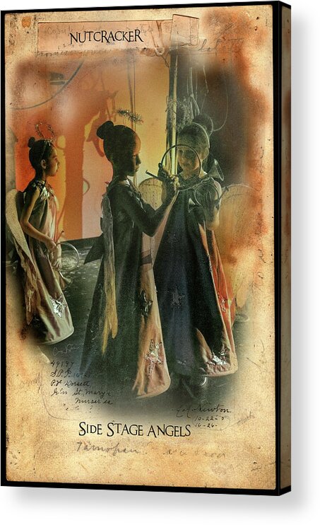 Ballerina Acrylic Print featuring the photograph Side Stage Angels by Craig J Satterlee