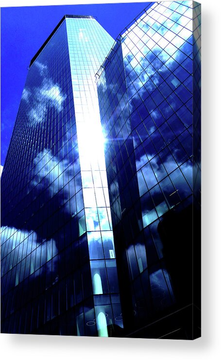 Skyscraper Acrylic Print featuring the photograph Skyscraper In Warsaw, Poland 20 by John Siest