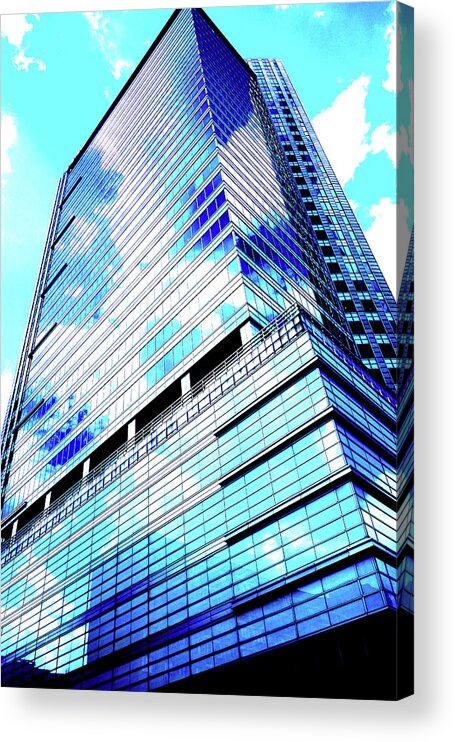 Skyscraper Acrylic Print featuring the photograph Skyscraper In Warsaw, Poland 25 by John Siest