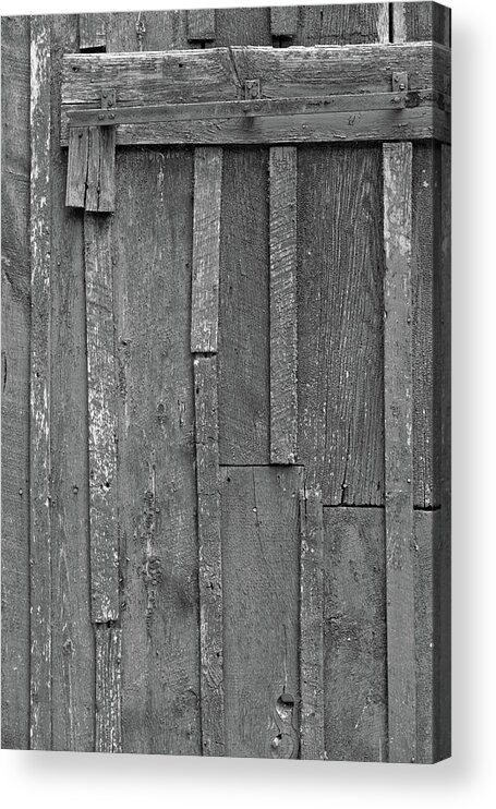 Barn Acrylic Print featuring the photograph Sliding Barn Door by David Letts