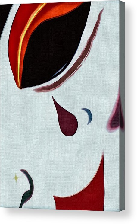  Acrylic Print featuring the digital art Smile by Michelle Hoffmann