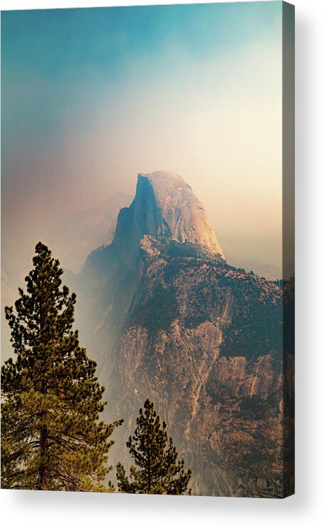 Half Dome Acrylic Print featuring the photograph Smoky View by Cindy Robinson