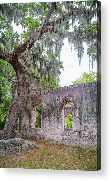 St Helena Island Acrylic Print featuring the photograph St. Helena Island Chapel of Ease 12 by Cindy Robinson