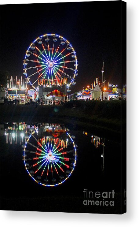 State Acrylic Print featuring the photograph State Fair at Night by Pete Trenholm