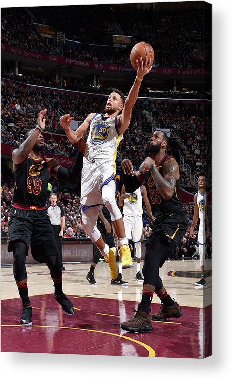 Nba Pro Basketball Acrylic Print featuring the photograph Stephen Curry by David Liam Kyle