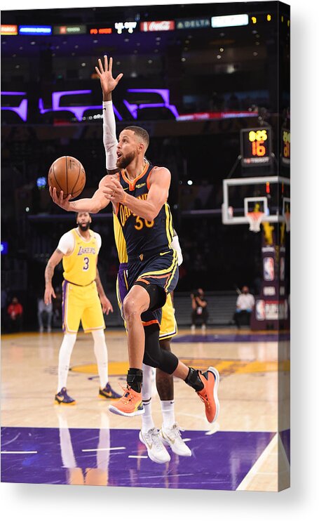 Stephen Curry Acrylic Print featuring the photograph Stephen Curry by Juan Ocampo