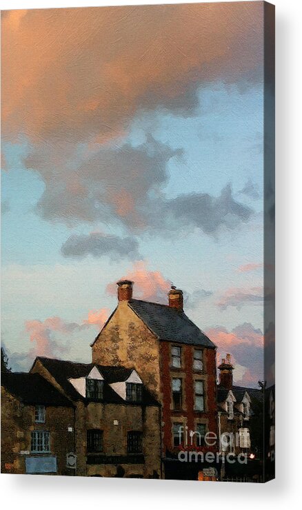 Stow-in-the-wold Acrylic Print featuring the photograph Stow Shops by Brian Watt