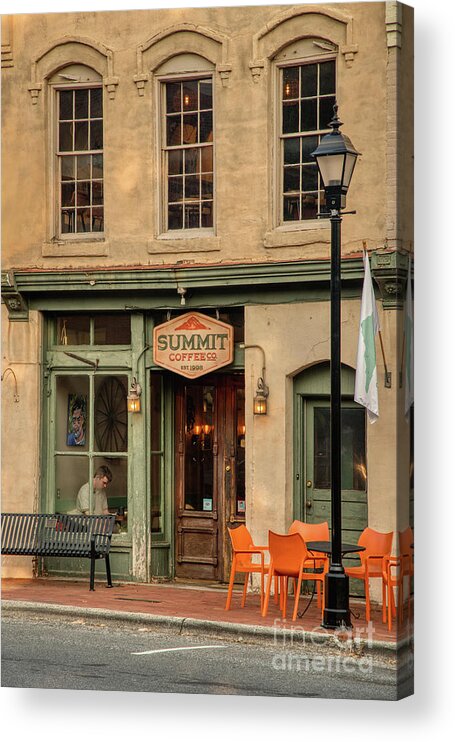 Coffee Acrylic Print featuring the photograph Summit Coffee Co by Amy Dundon