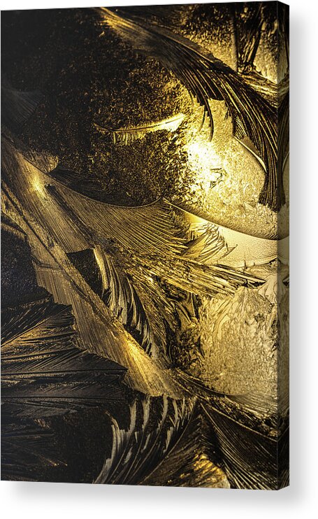 Abstract Acrylic Print featuring the photograph Sun and Ice no. 4 by Bruce Davis
