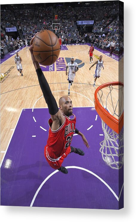 Nba Pro Basketball Acrylic Print featuring the photograph Taj Gibson by Rocky Widner