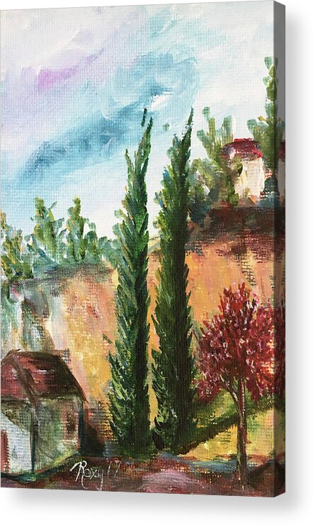 Temecula Acrylic Print featuring the painting Temecula Cyprus by Roxy Rich