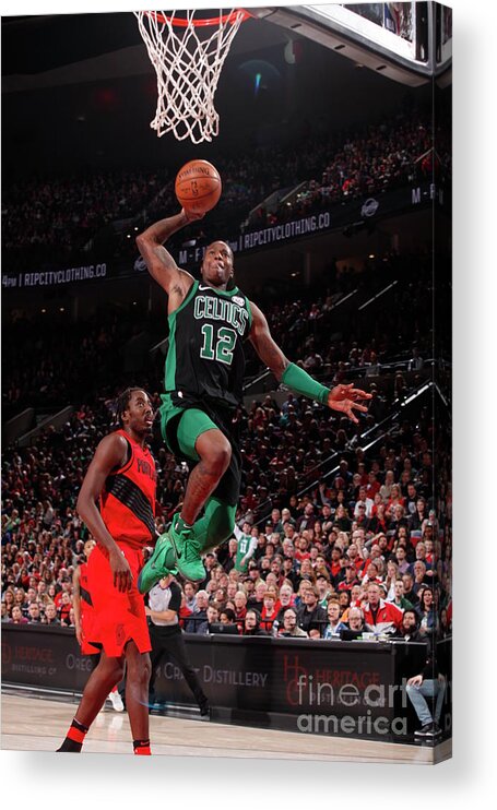 Terry Rozier Acrylic Print featuring the photograph Terry Rozier by Cameron Browne