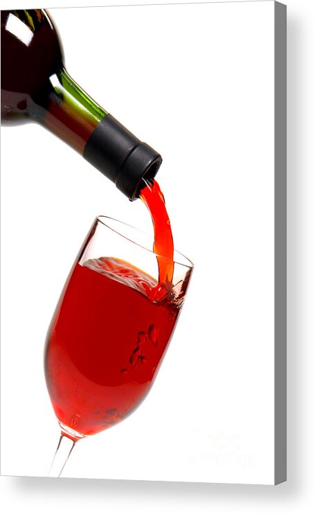Wine Acrylic Print featuring the photograph Thanks by Olivier Le Queinec