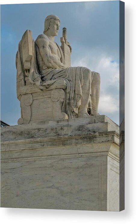 Scotus Acrylic Print featuring the photograph The Authority Of Law by Susan Candelario