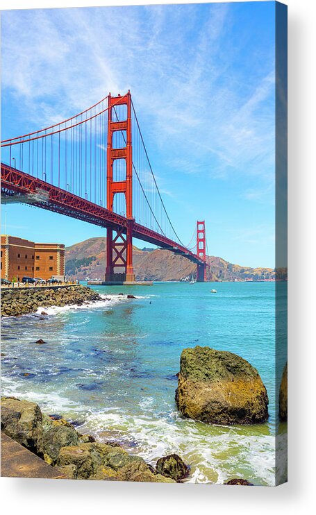 Golden Gate Bridge Acrylic Print featuring the photograph The Glorious Golden Gate Bridge by Bonnie Follett