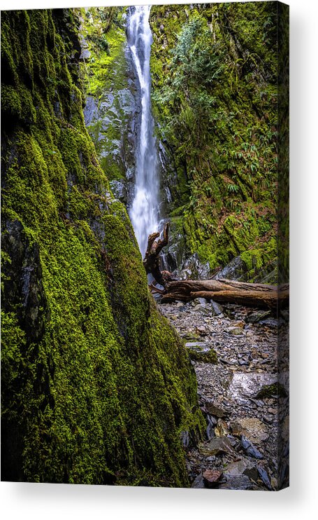 Waterfalls Acrylic Print featuring the photograph The Hidden Waterfalls by Bill Cubitt