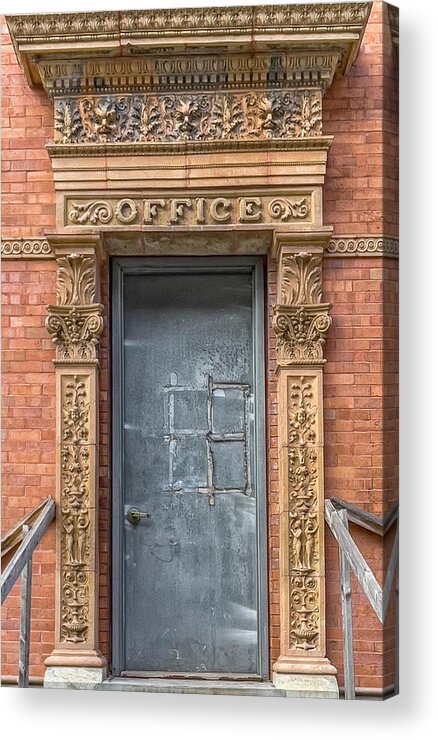 Brick Wall Acrylic Print featuring the photograph The Office by Cate Franklyn