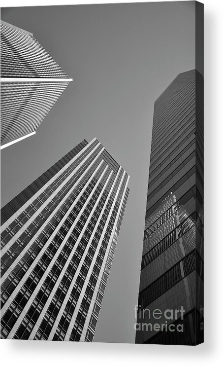 Urban Acrylic Print featuring the photograph The Tall Three by Kirt Tisdale