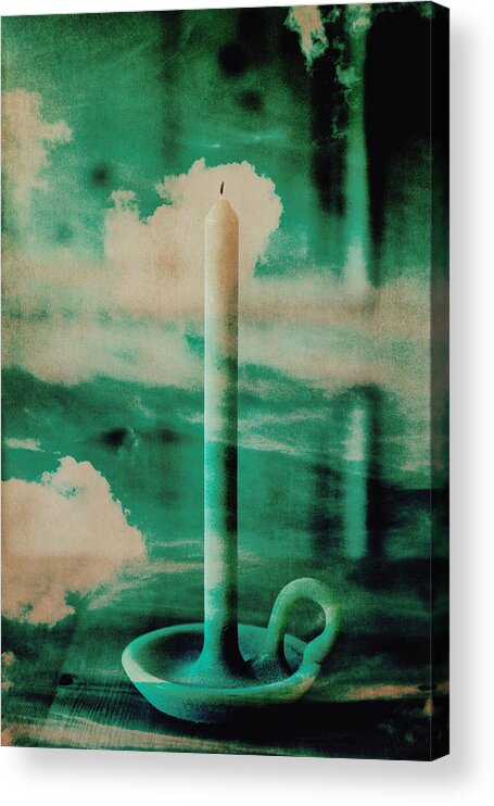Candle Acrylic Print featuring the photograph The wind passed by by Yasmina Baggili