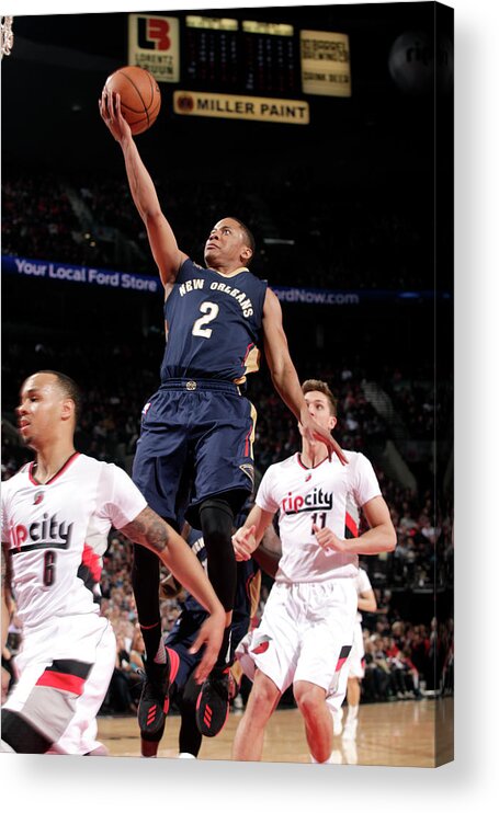 Nba Pro Basketball Acrylic Print featuring the photograph Tim Frazier by Cameron Browne