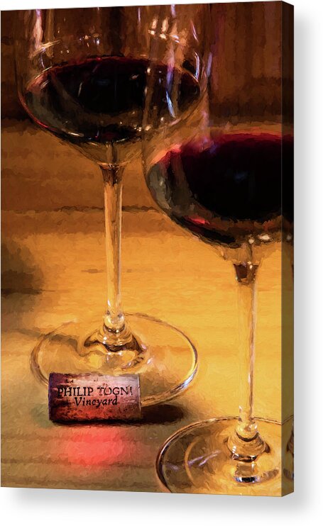 Cabernet Sauvignon Acrylic Print featuring the photograph Togni Wine 3 by David Letts