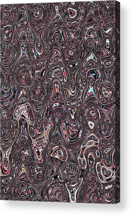 Tom Stanley Janca Recycle Bin Abstract # 7734 Acrylic Print featuring the digital art Tom Stanley Janca Recycle Bin Abstract # 7734 by Tom Janca