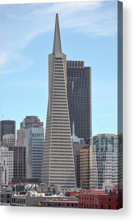 Transamerica Acrylic Print featuring the photograph Transamerica Pyramid San Francisco by Shawn O'Brien