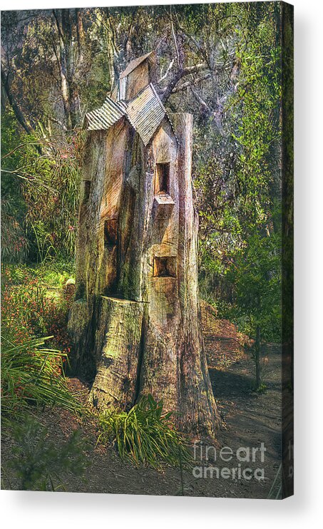 Elaine Teague Acrylic Print featuring the photograph Tree House by Elaine Teague