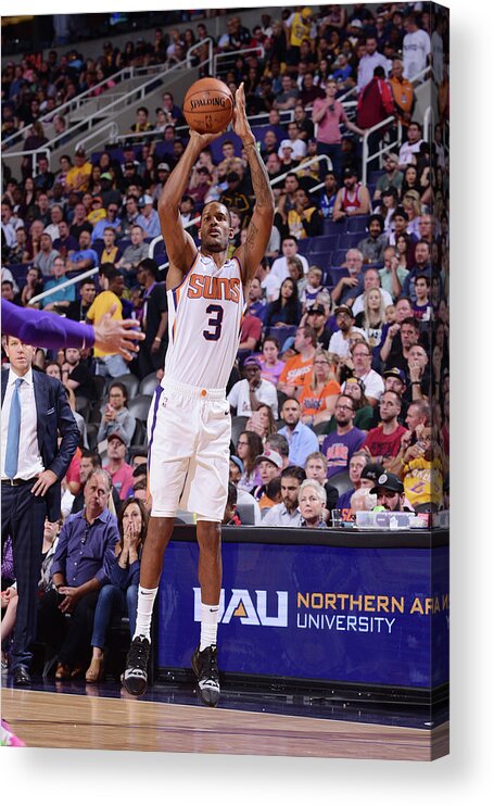 Nba Pro Basketball Acrylic Print featuring the photograph Trevor Ariza by Michael Gonzales